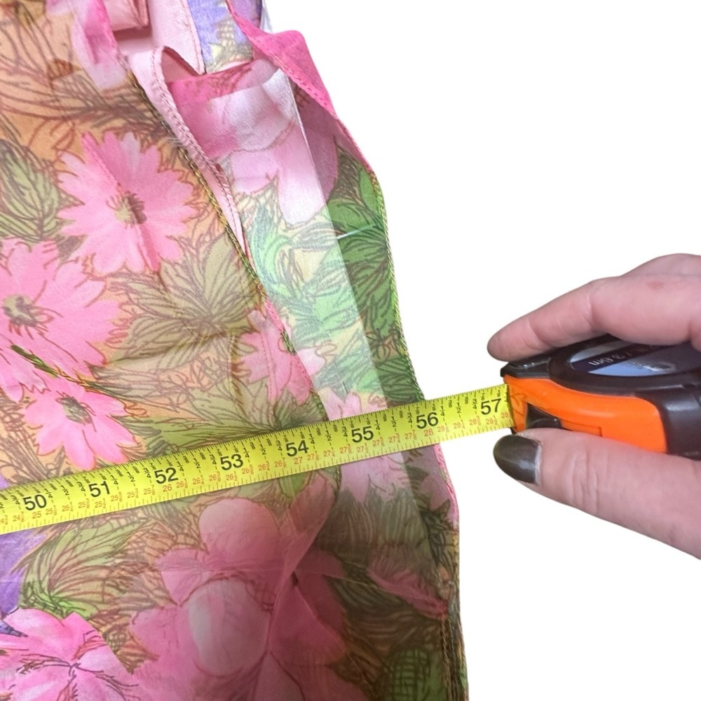 Vintage 60/70’s Hand Sewn Floral Maxi Dress app small - Picture 11 of 13